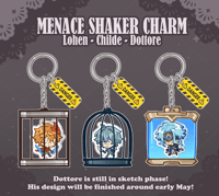 Caged Menace keychains ✦ Genshin Impact