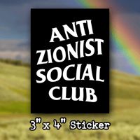 Anti-Zionist Social Club Sticker