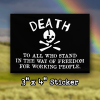 Makhnovia Flag Sticker
