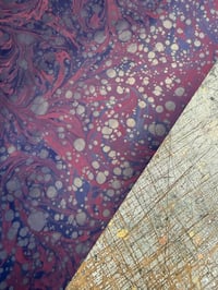 Image 5 of One of a kind hand marbled paper  - 'Sugar Plum'
