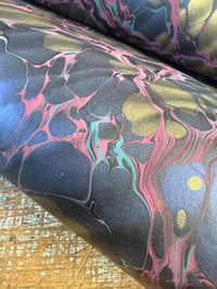 Image 4 of TWO of a kind hand marbled paper  - 'Discotheque'