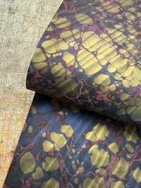 Image 5 of TWO of a kind hand marbled paper  - 'Discotheque'