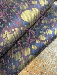 Image 1 of TWO of a kind hand marbled paper  - 'Discotheque'