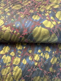 Image 3 of TWO of a kind hand marbled paper  - 'Discotheque'