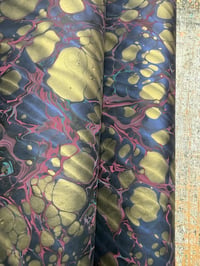 Image 2 of TWO of a kind hand marbled paper  - 'Discotheque'