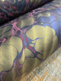 Image 7 of TWO of a kind hand marbled paper  - 'Discotheque'