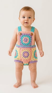 Image 2 of Mono de Bebé Crochet Algodón 