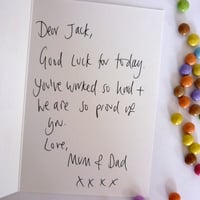 Image 5 of Lucky Stars good luck greeting card