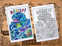 Image 2 of Resist Color-Me Postcard