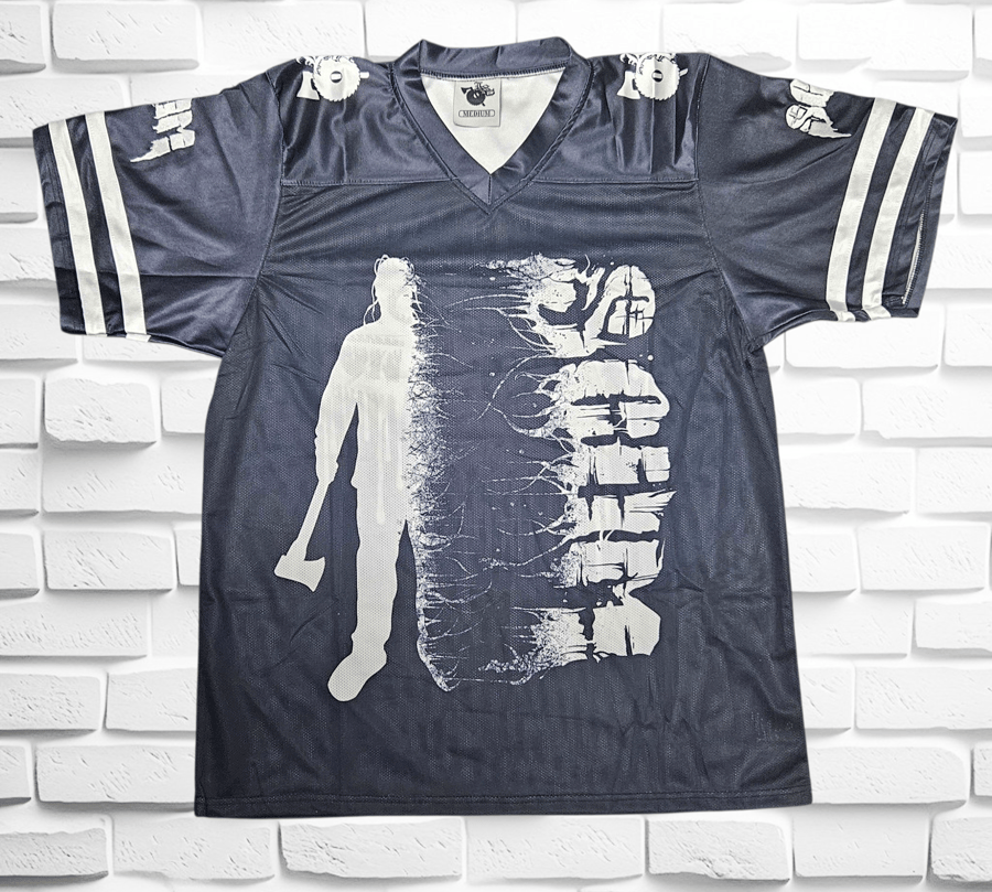 Image of SCUM : BLACK  FADE  FOOTBALL JERSEY