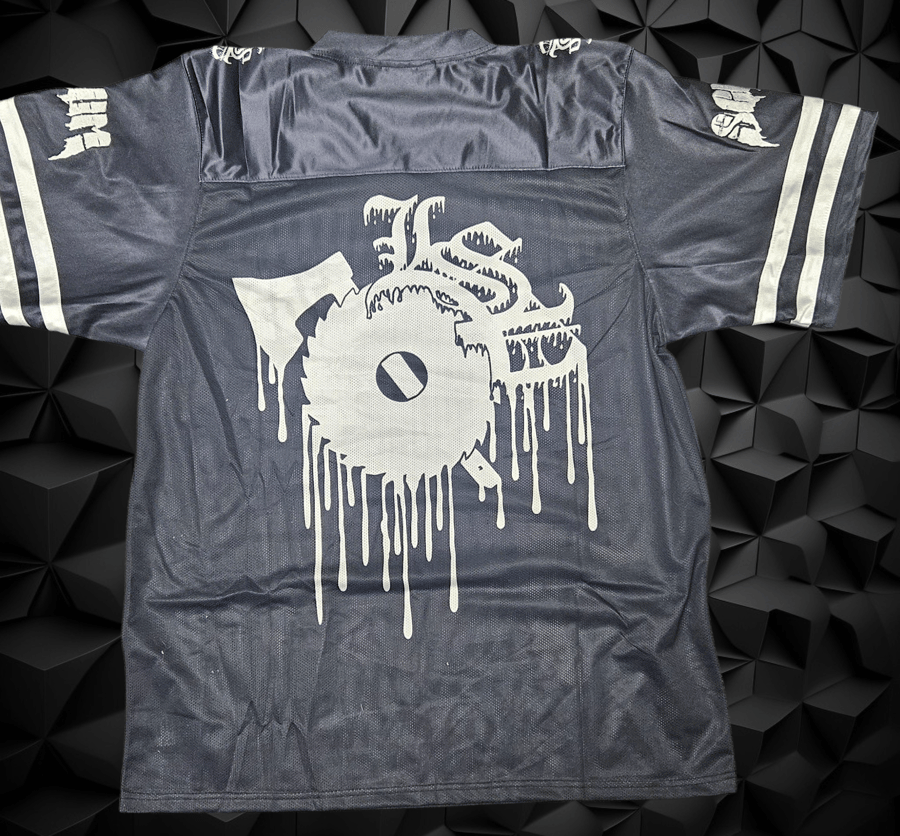 Image of SCUM : BLACK  FADE  FOOTBALL JERSEY