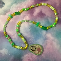 Image 1 of Avocado Shaker Kandi Necklace
