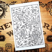 Image 1 of Nature is Trans Color-Me Postcard