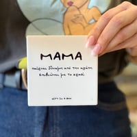 Image 4 of Κεραμικό Σουβέρ "Μαμά: Αγάπη & Κρασί"