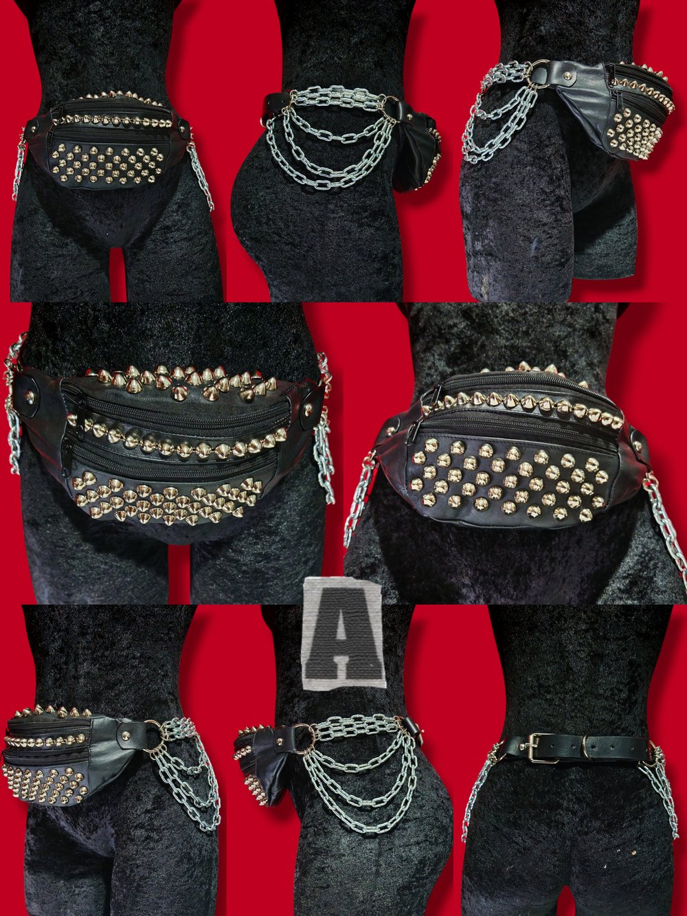 Ready to Ship Leather Waist Bags