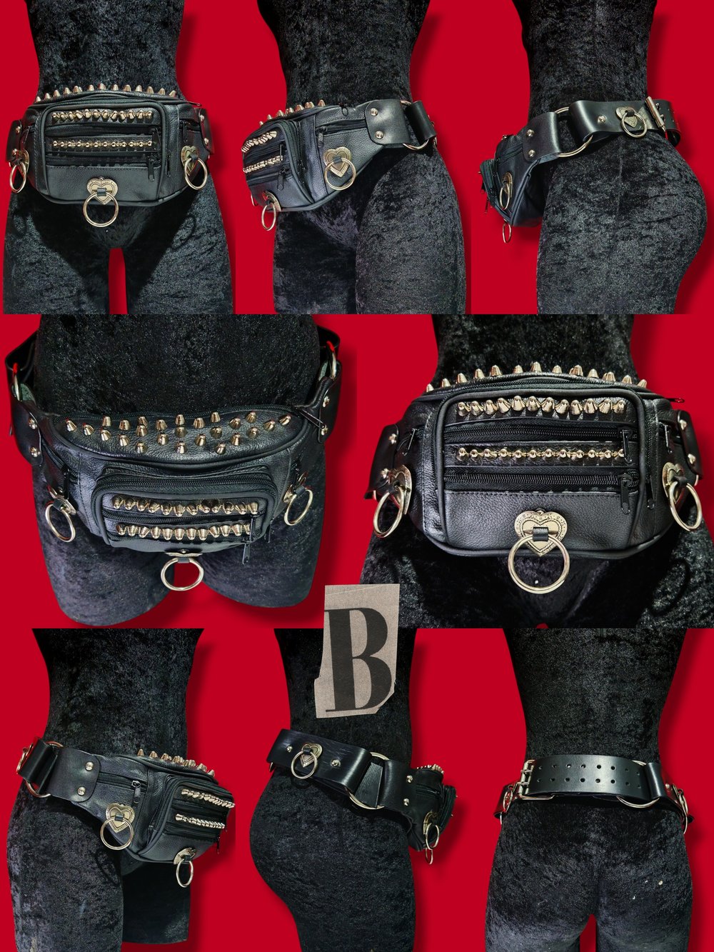 Ready to Ship Leather Waist Bags