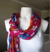 Image of Multi-floral print scarf