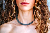 Image 5 of hand made crocheted silver necklace
