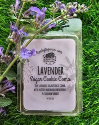 Image 1 of Lavender Sugar Cookie Coma-a Rocky Top Wax Works exclusive custom houseblend fragrance 