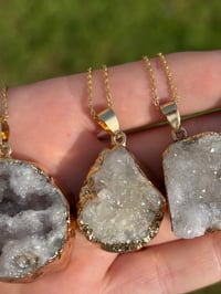 Image 4 of Clear Quartz Gold Necklace