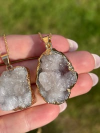 Image 6 of Clear Quartz Gold Necklace