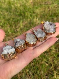 Image 7 of Clear Quartz Gold Necklace