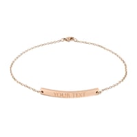 Image 1 of Curved Bar Anklet (Engraving)