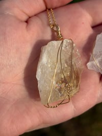 Image 2 of Wire Wrapped Crystal Necklaces