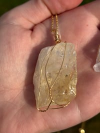 Image 3 of Wire Wrapped Crystal Necklaces