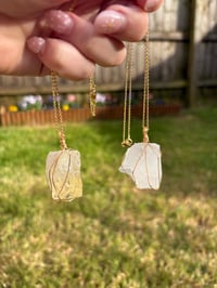 Image 6 of Wire Wrapped Crystal Necklaces