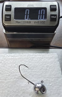 Image 3 of Rock Hound Walleye Jig Mold ( 8 cavity ) 1 oz - ( setup for bait keeper )