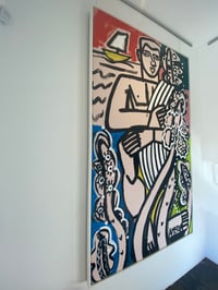 Image 3 of "Man on the Island with White Linen Towel" by America Martin