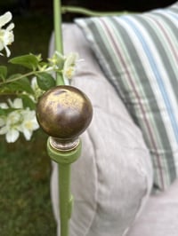 Image 4 of  Banquette ancienne en métal patiné - Basile