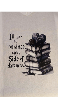 Woman's Side of Darkness T Shirt V Neck
