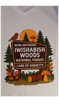 Woman's WishaBish Woods Finny V Neck T Shirt