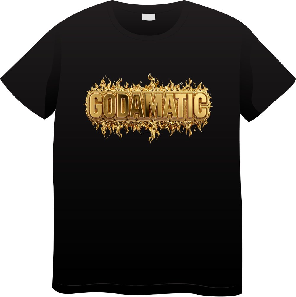 Image of Godamatic Gold Fire Tee