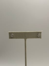 Image 3 of Moissanite Oval Stud Earrings