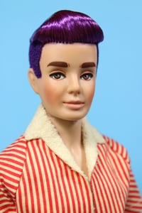 Image 2 of Purple Pompadour Ken Doll ~ Custom