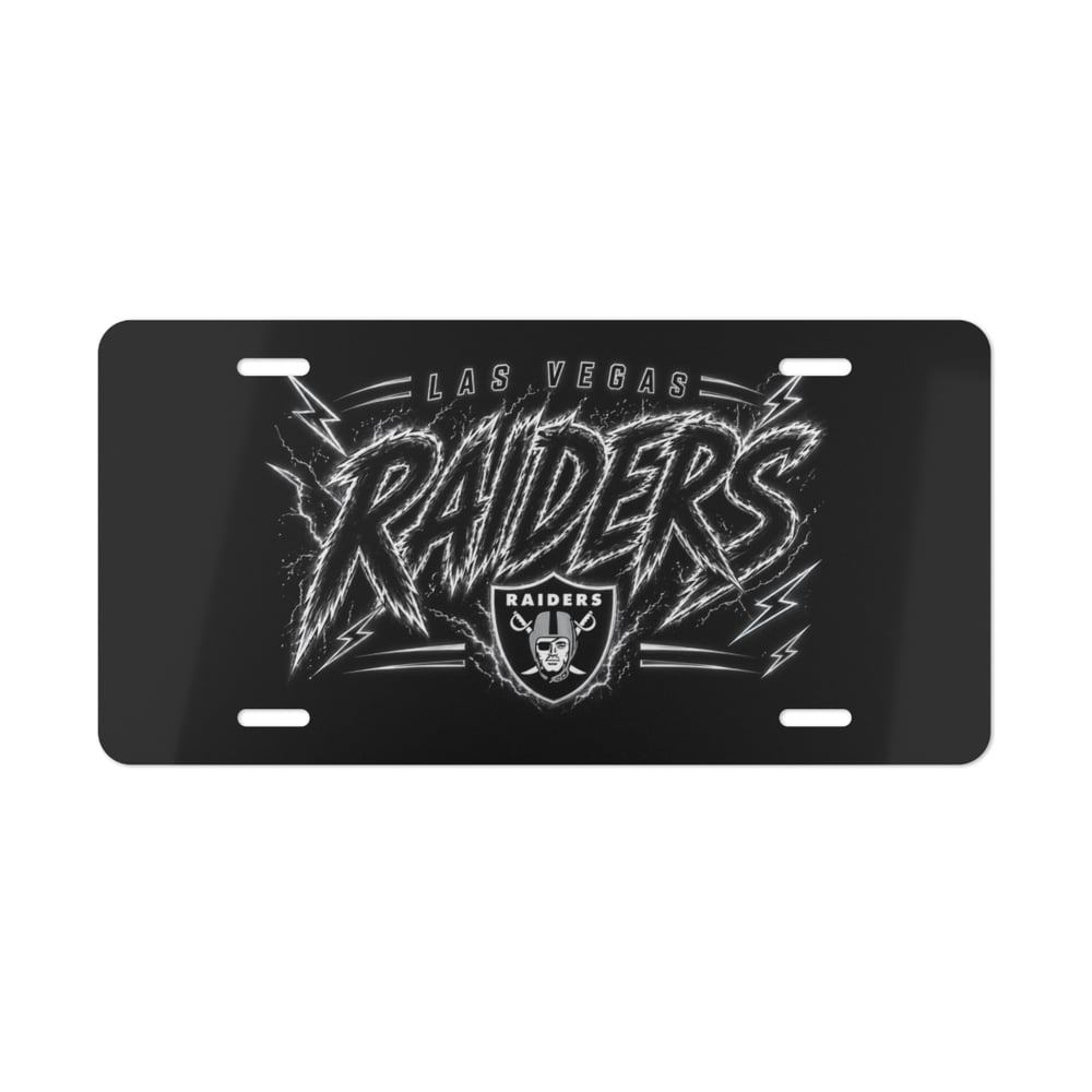Image of Las Vegas raiders license plate Vanity Plate-d7e69d55