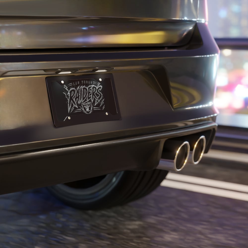 Image of Las Vegas raiders license plate Vanity Plate-d7e69d55