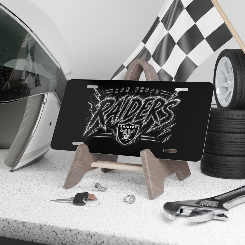 Image of Las Vegas raiders license plate Vanity Plate-d7e69d55
