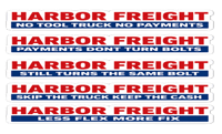 Image 2 of Harbor Freight Parody Sticker Pack – Funny Mechanic Toolbox Decals (10 Designs)