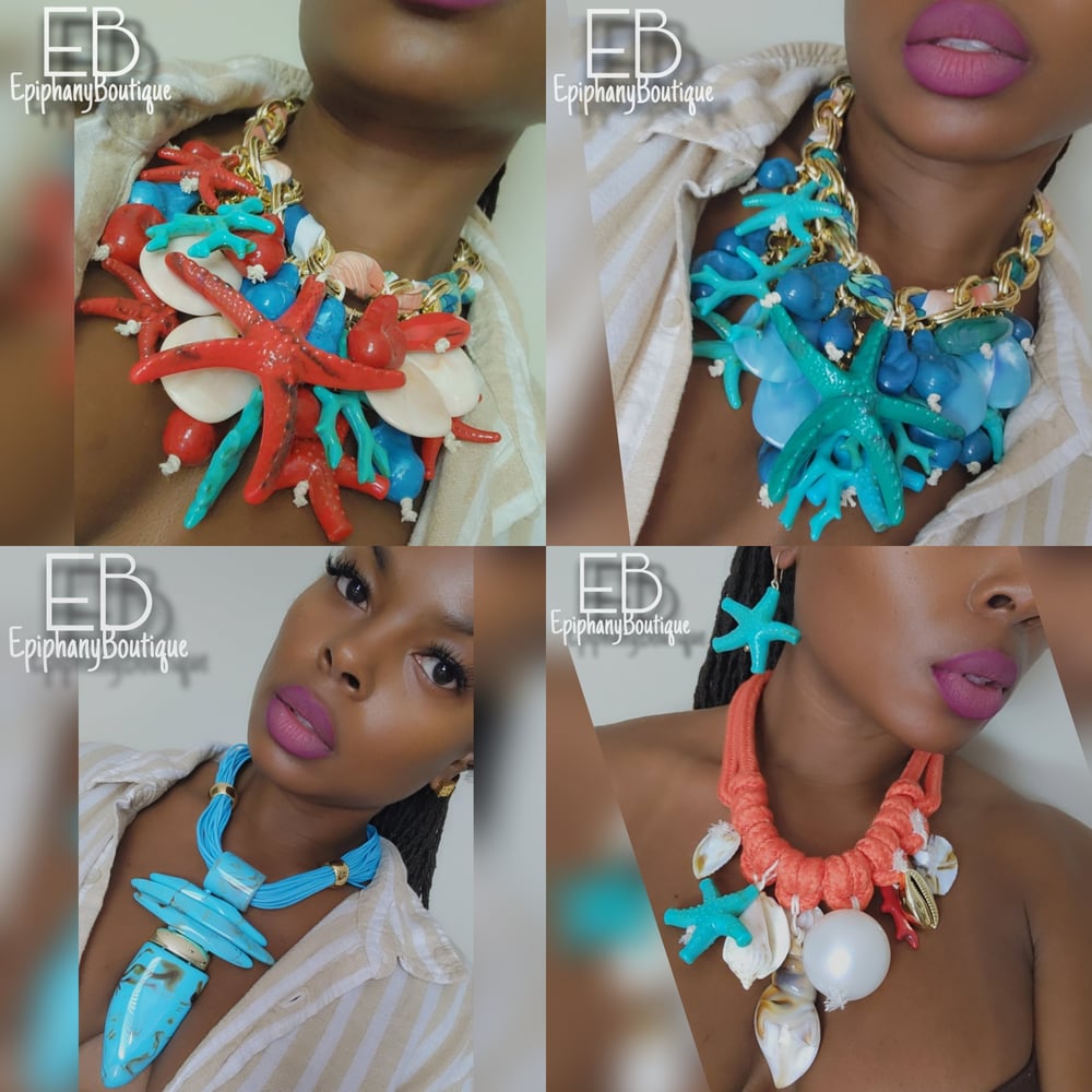 Image of The Aquatic Statement Neckpieces: Sold Separately 