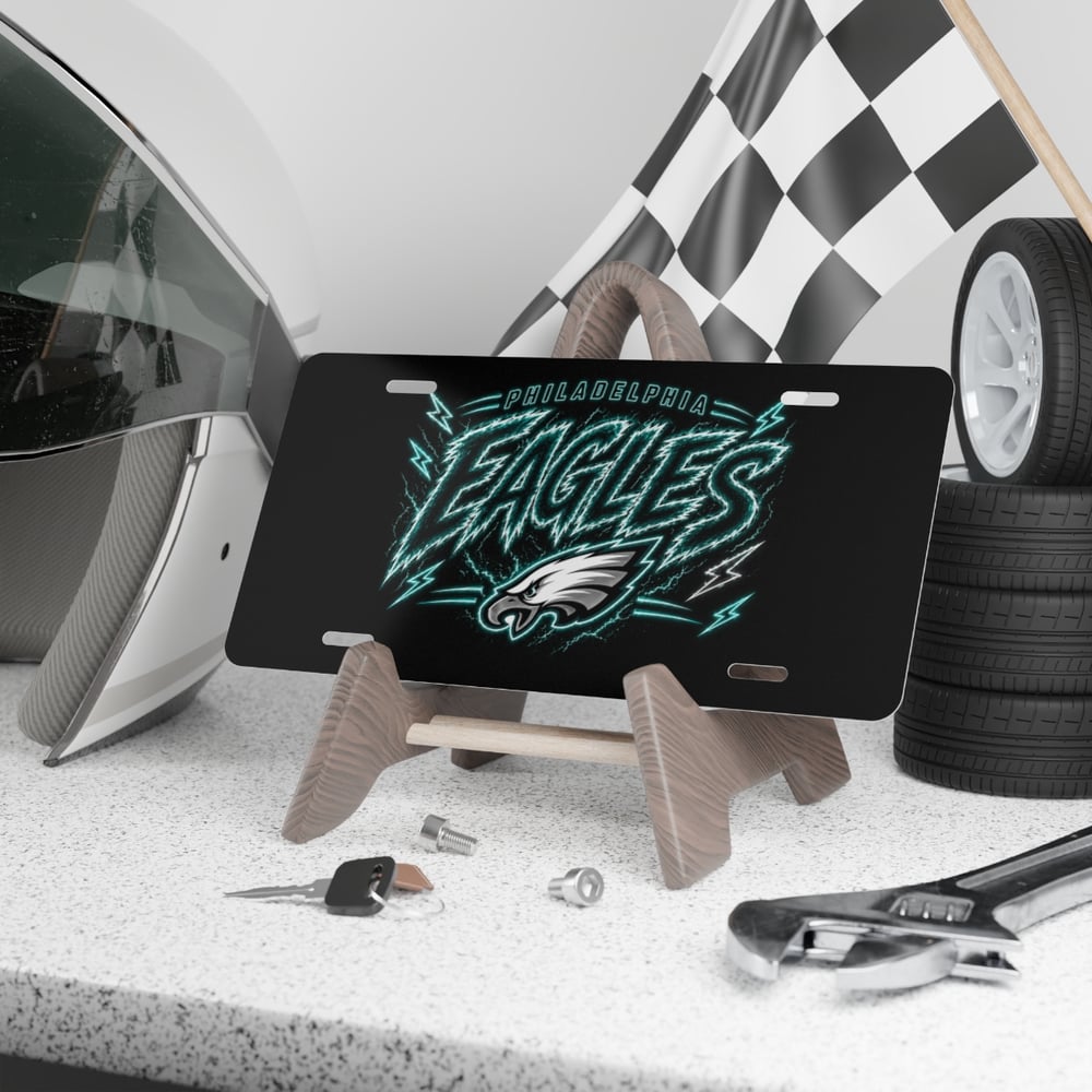 Image of Philadelphia Eagles Lightning Vanity License Plate