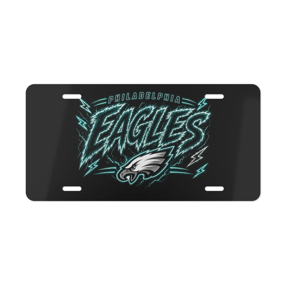 Image of Philadelphia Eagles Lightning Vanity License Plate