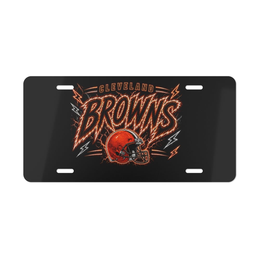 Image of Cleveland browns license plate Vanity Plate-86117d2d