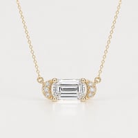 Crescent Diamond Necklace