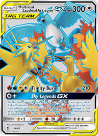 Moltres & Zapdos & Articuno GX (Full Art) - Hidden Fates - Near Mint