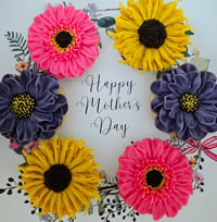Flower Cupcake Wreath