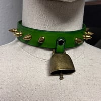 Image 1 of Spiked Cowbell Collar